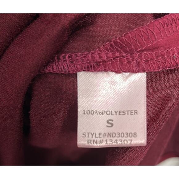 Lumiere Burgundy Maroon Faux Suede Women’s size small Tunic Dress - Picture 5 of 7